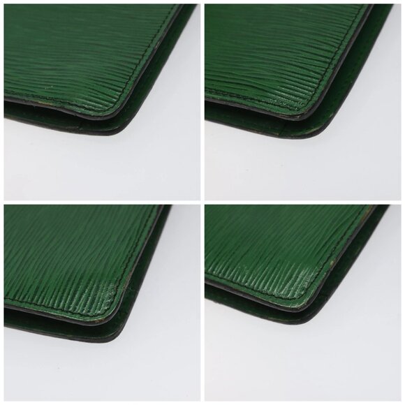 LOUIS VUITTON Epi Montaigne 27 Clutch Bag Green - Picture 16 of 16
